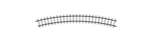 074-4240000 - H0m - gebogenes Gleis, R 376 mm, 30°